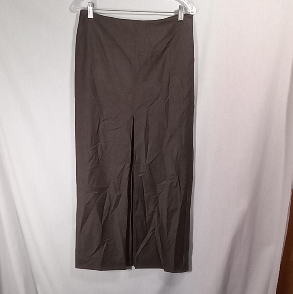 Nordstrom Olive Green Wool Blend Maxi Skirt Size M